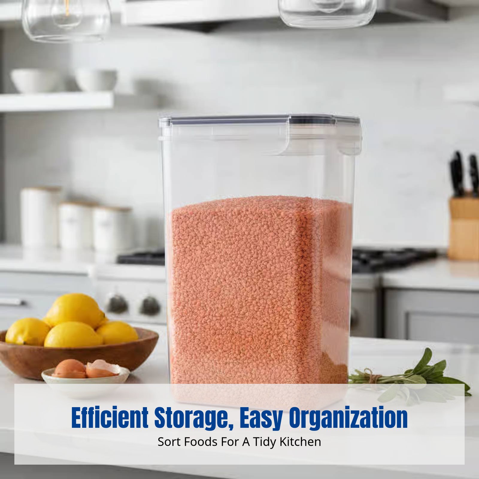 Food Storage For Refrigerator - Airtight Food Storage Container Set, Large