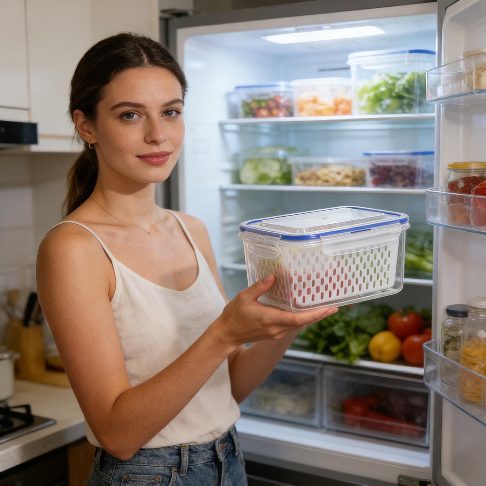 Food Storage For Refrigerator - 4 In 1 Food Storage Container