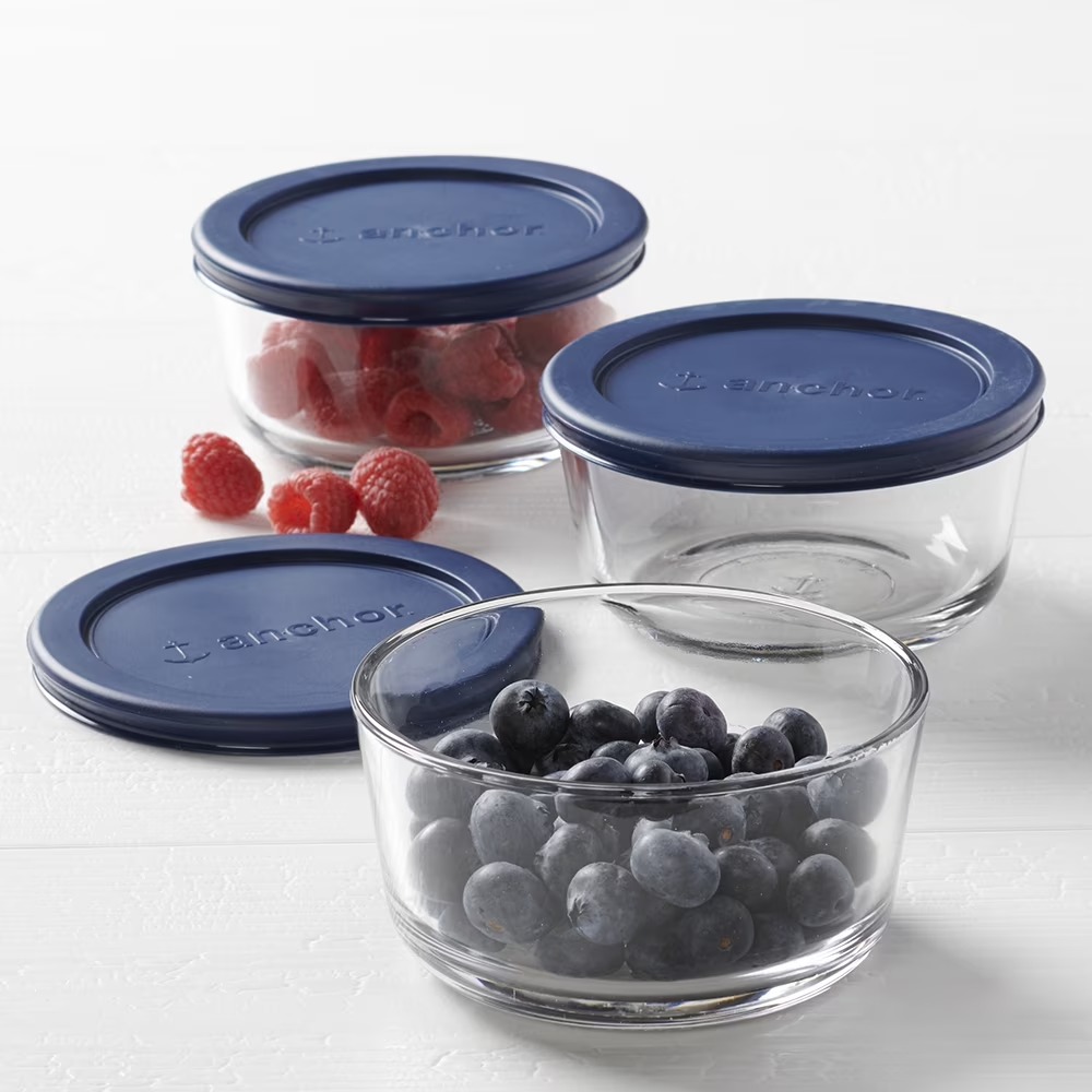 Food Storage Glass Set - Anchor Hocking Glass Food Storage Containers