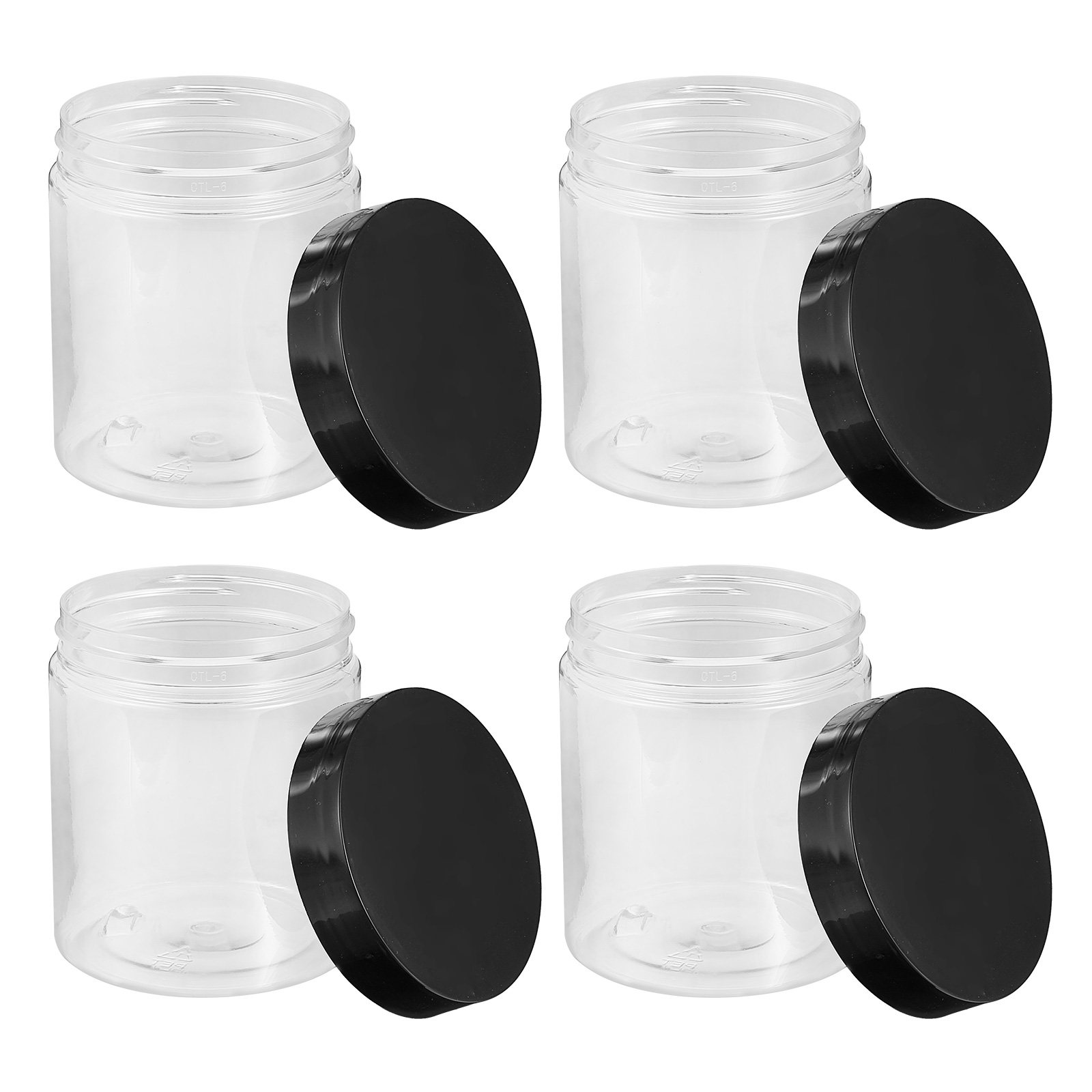 Food Storage Pantry - 12Pcs Clear Plastic Sealed Canisters Food