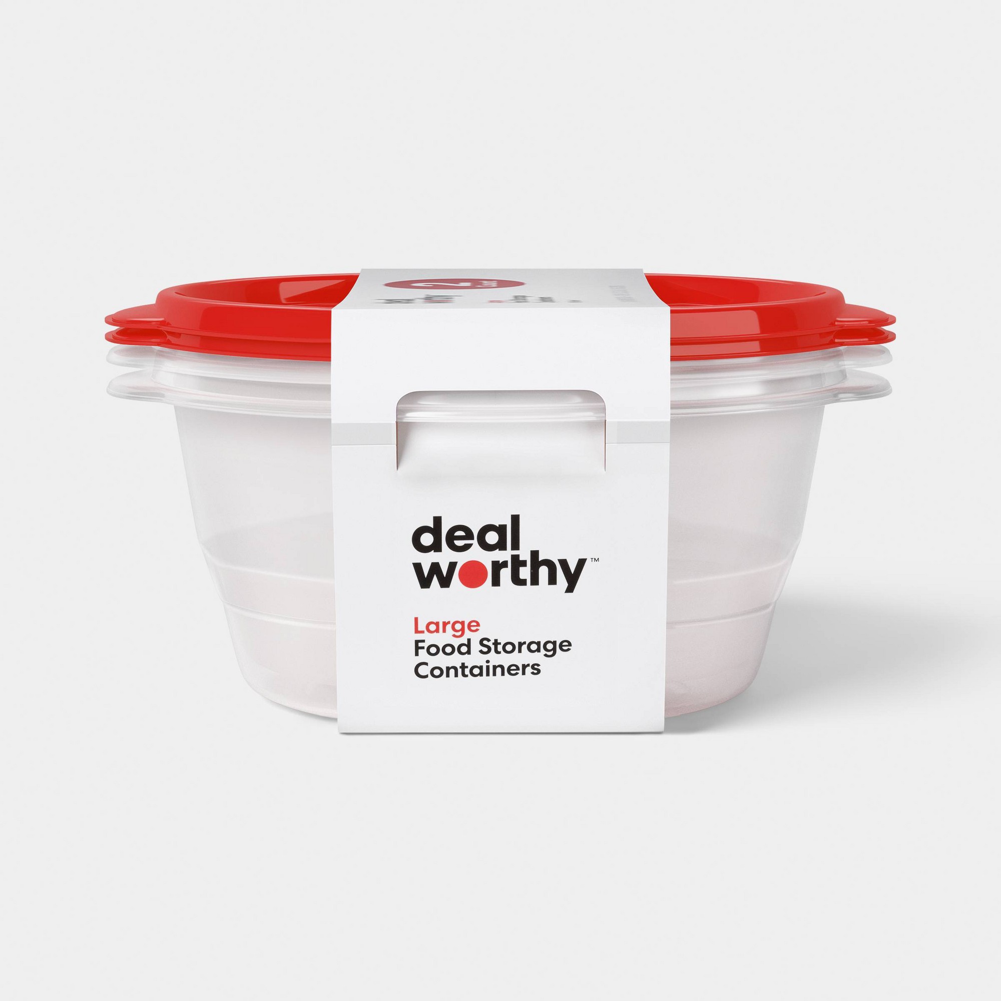 Food Storage Pantry - 2ct Large Round Food Storage Containers
