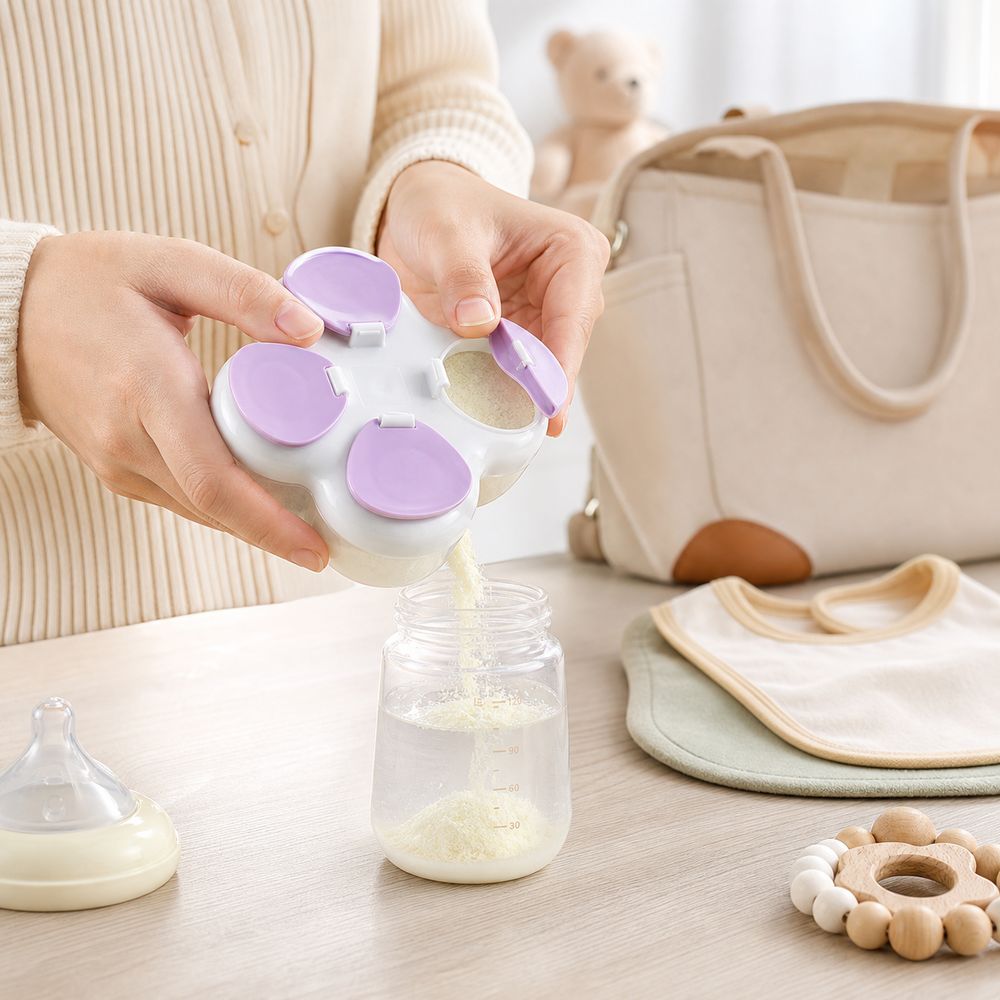 Food Storage Baby - Partitioned Formula Dispenser 720ml 4 Compartments