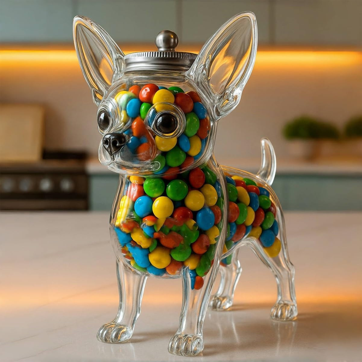 Food Storage Glass Set - Chihuahua Shaped Container Freshness Preserving Chihuahua
