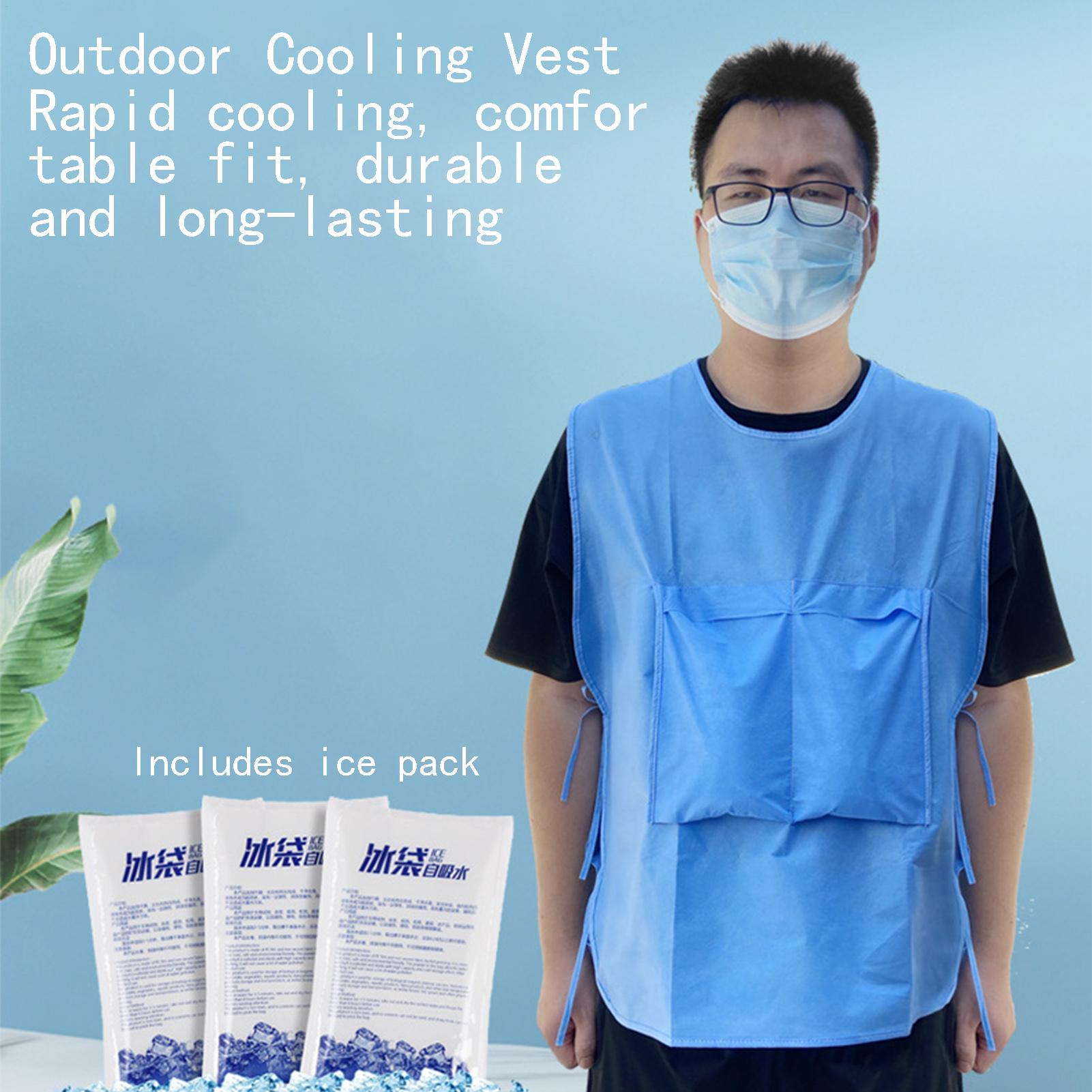 Cold Pack Ice Gel - Cooling Vest Cold Jacket with 4