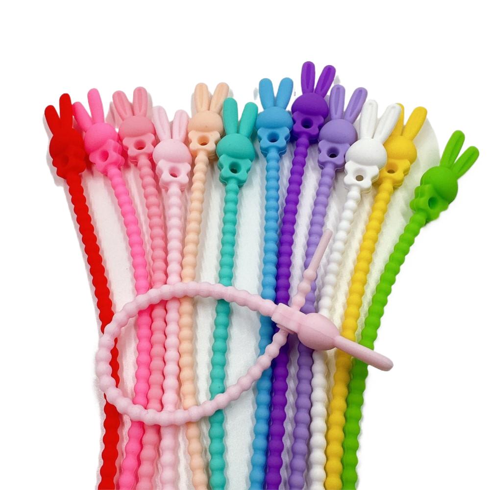 Food Storage Silicone - 10Pcs Flower Star Silicone Cable Organizer