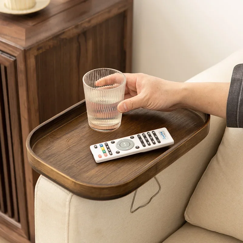 Food Storage Rack - Sofa Side Clip-on Tray Table, Clip-on