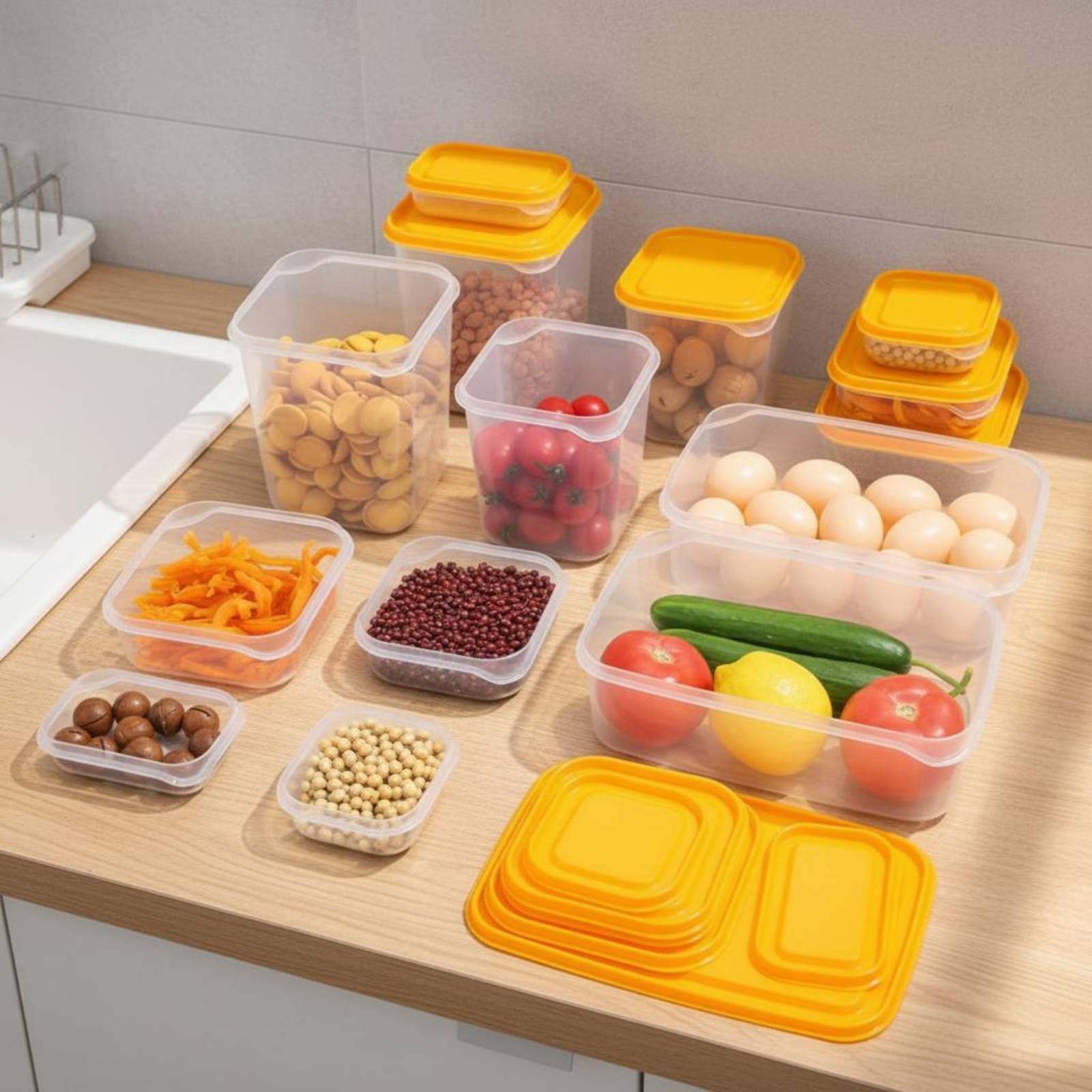 17 Pieces Fridge Storage Box S - огляд і ціна Food Storage For Refrigerator