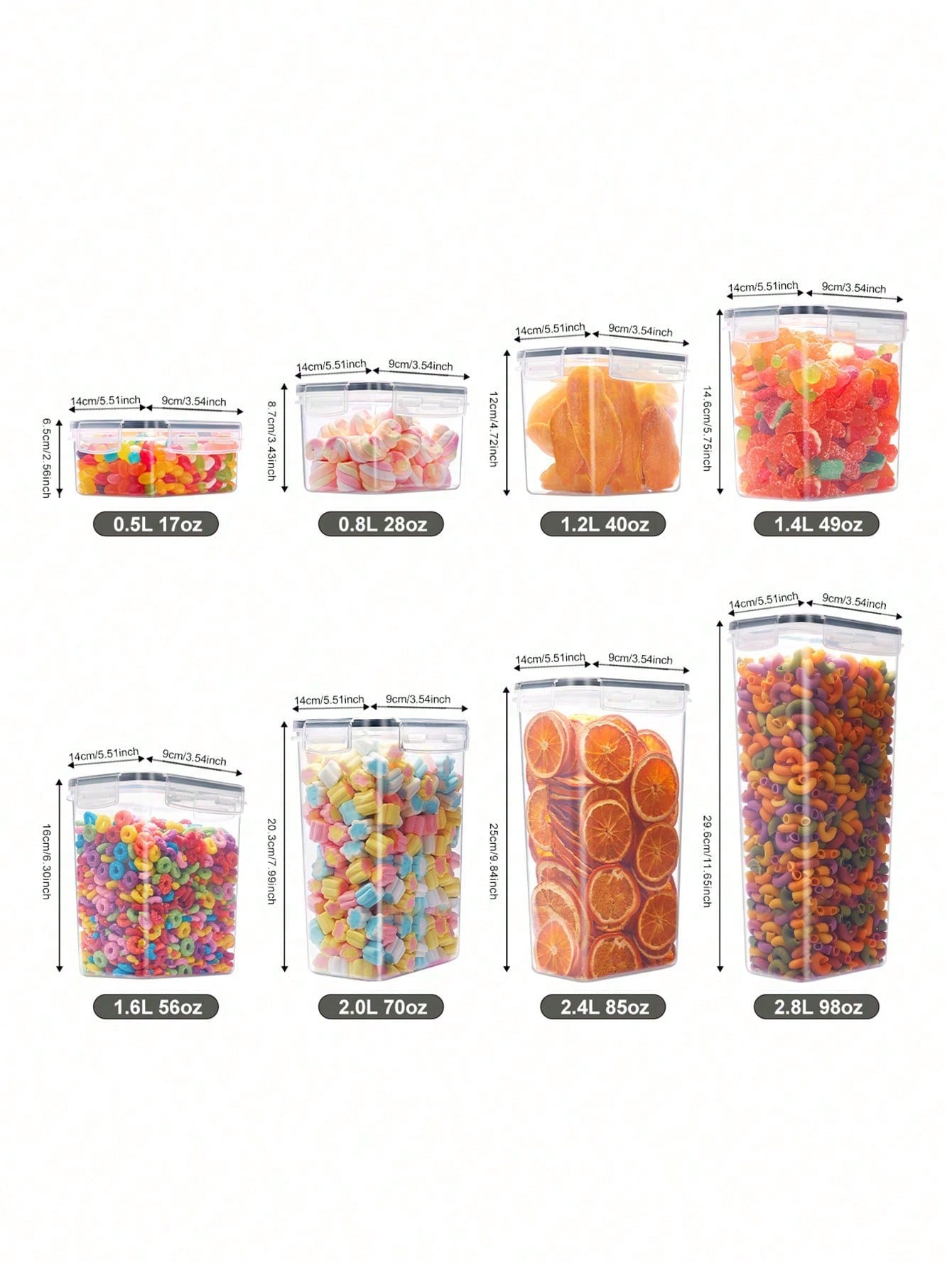48pcs Airtight Food Storage Co - огляд і ціна Food Storage Pantry