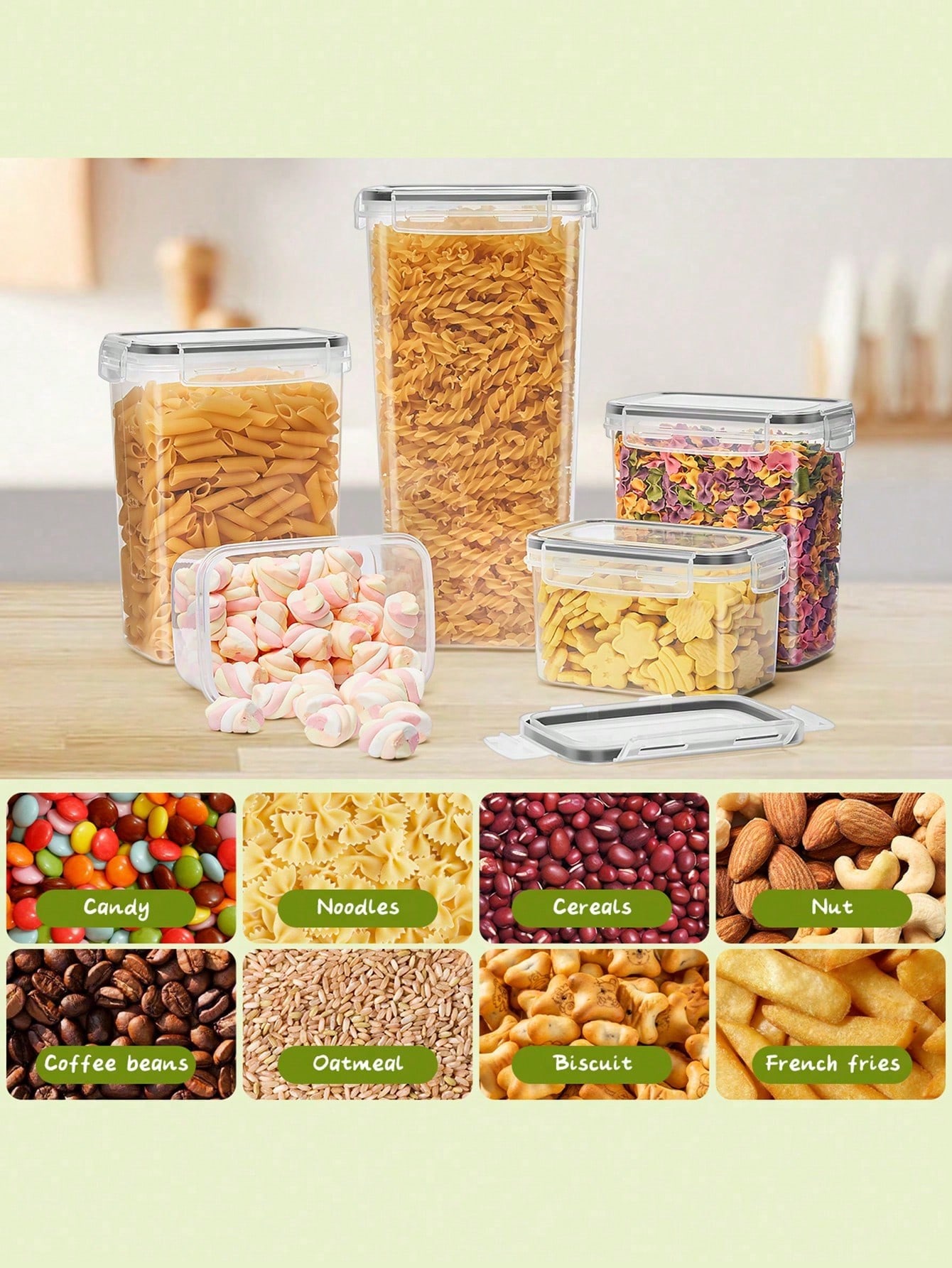 48pcs Airtight Food Storage Co - огляд і ціна Food Storage Pantry