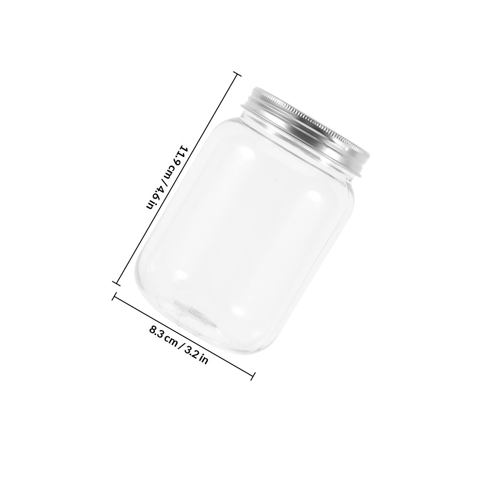 4Pcs Clear Plastic Jars with A - огляд і ціна Food Storage In The Kitchen