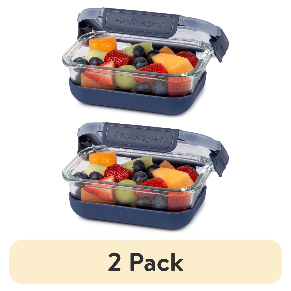 2 Pack 1.6 Cup Glass Food Stor - огляд і ціна Food Storage Pantry
