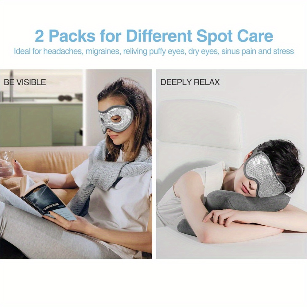 2Pcs/Set Gel Eye Mask Cooling  - огляд і ціна Cold Pack Ice Gel