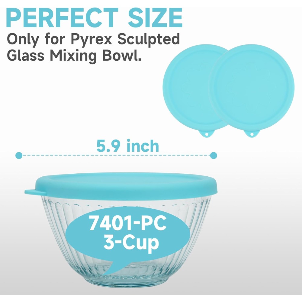 Silicone Lids for Glass Mixing - огляд і ціна Food Storage Glass Set