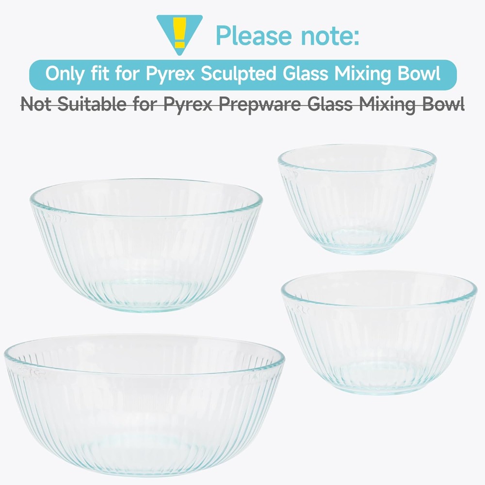 Silicone Lids for Glass Mixing - огляд і ціна Food Storage Glass Set