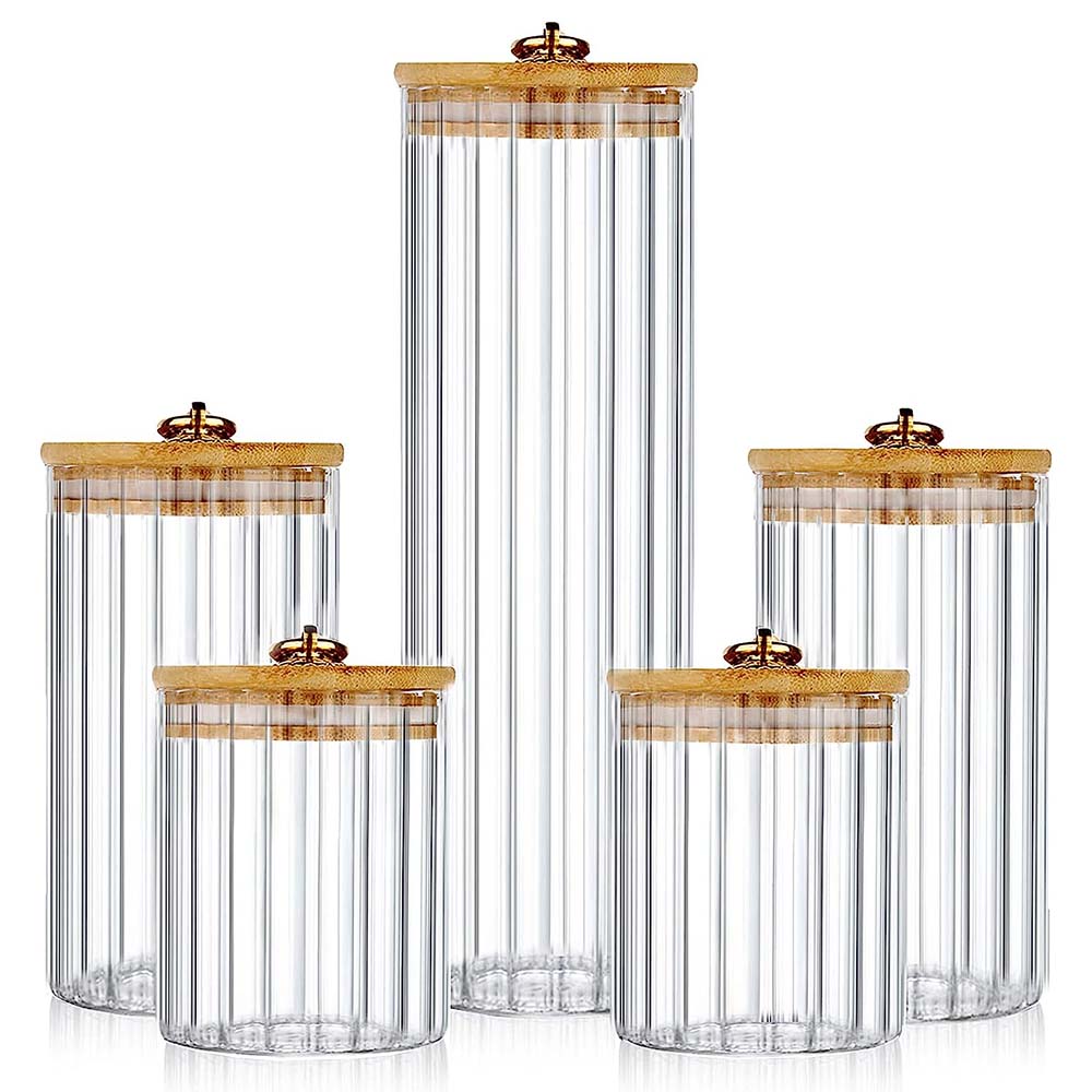 Glass Storage Jars Set of 3, A - огляд і ціна Food Storage Glass Container Set