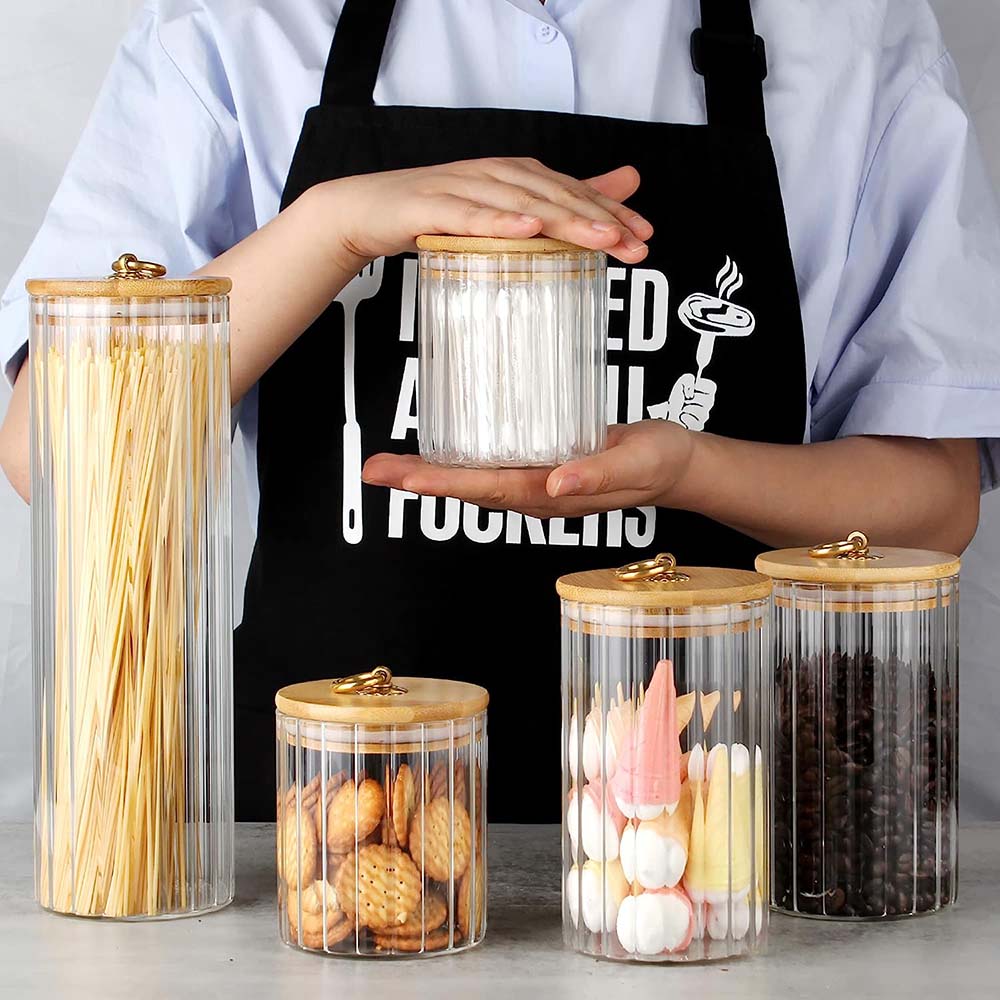 Glass Storage Jars Set of 3, A - огляд і ціна Food Storage Glass Container Set