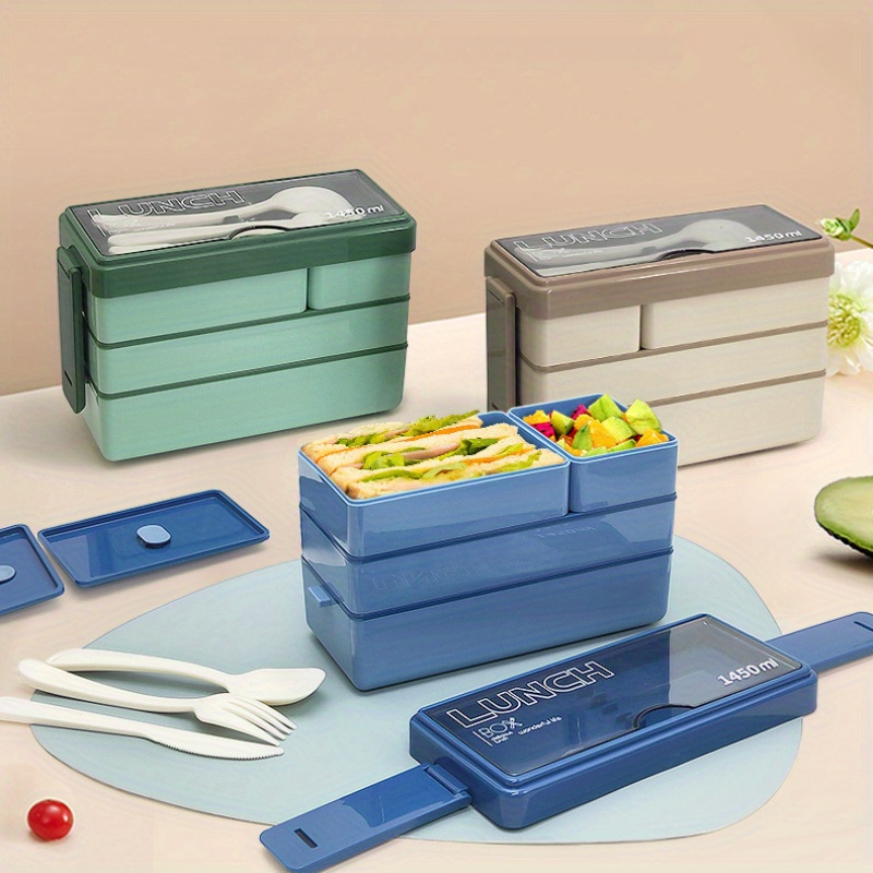 1450ML Bento Lunch Box Large C - огляд і ціна Food Storage With Scoop