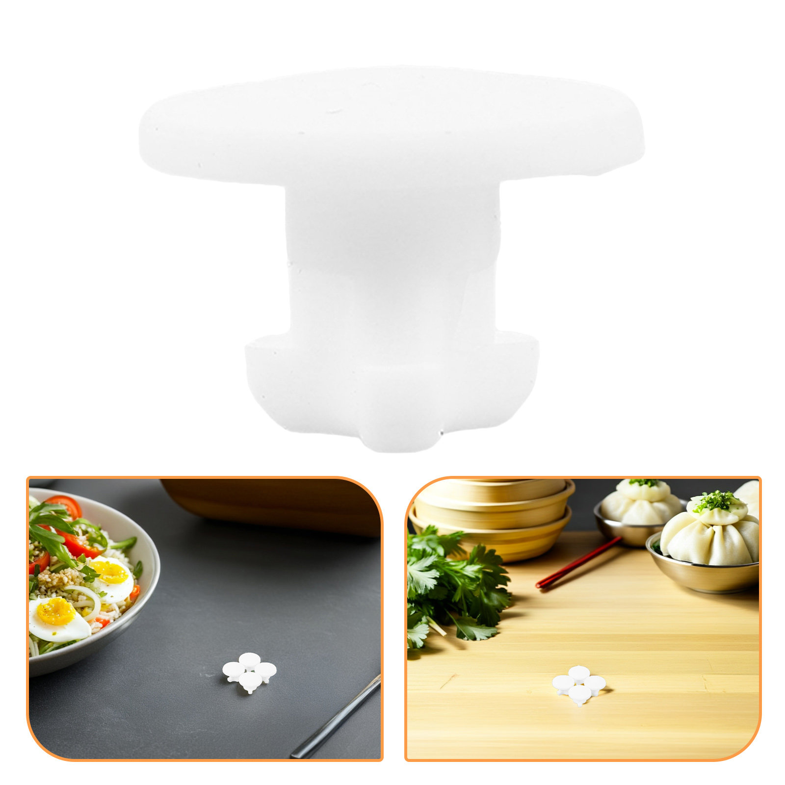 6 Pcs White Reusable Silicone  - огляд і ціна Food Storage Silicone