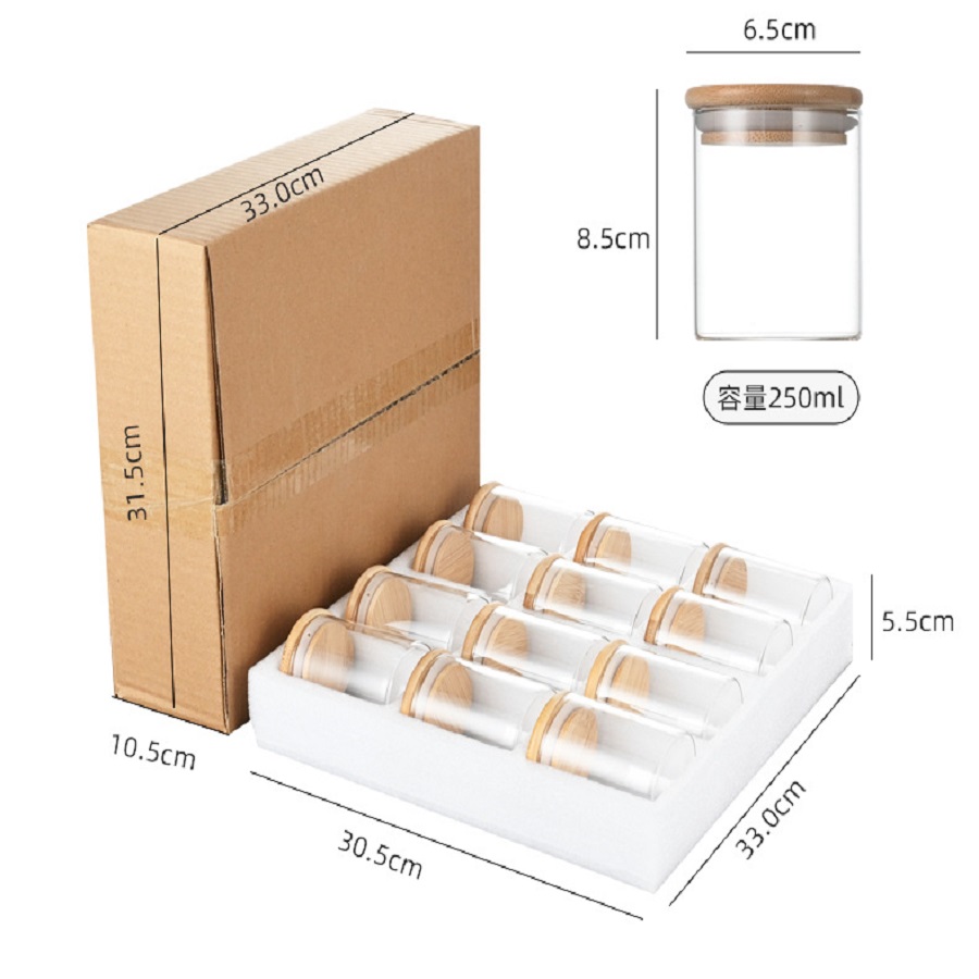 12pcs/set Airtight Glass Stora - огляд і ціна Food Storage Glass Container Set