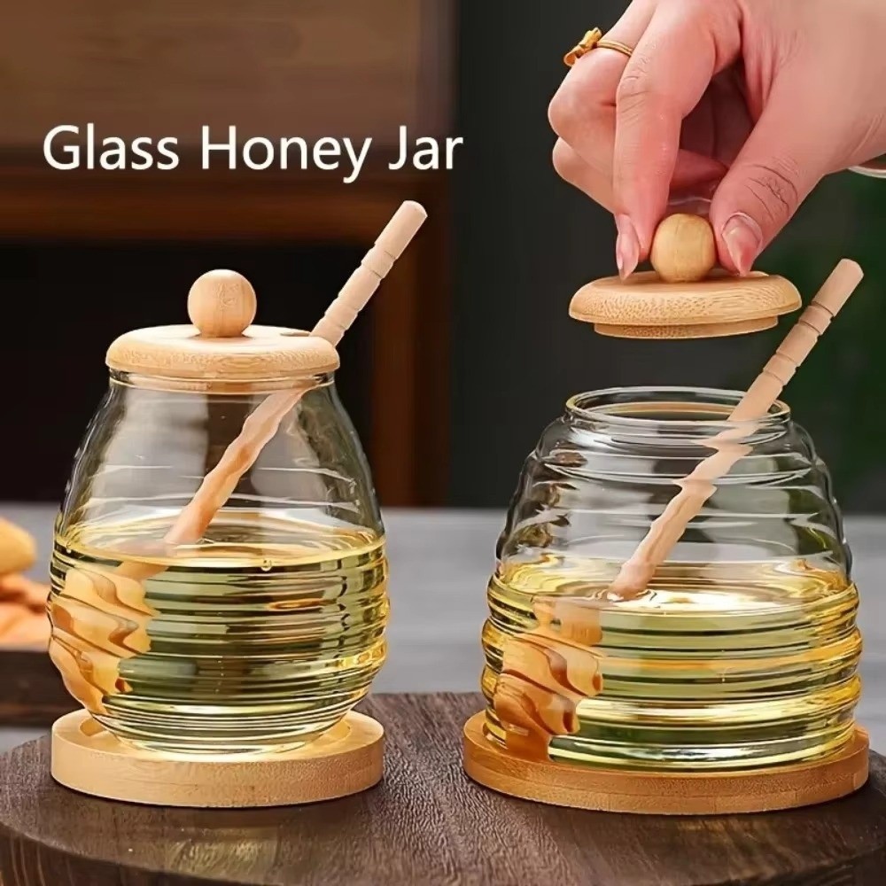 Transparent Glass Honeycomb Ta - огляд і ціна Food Storage Glass Set