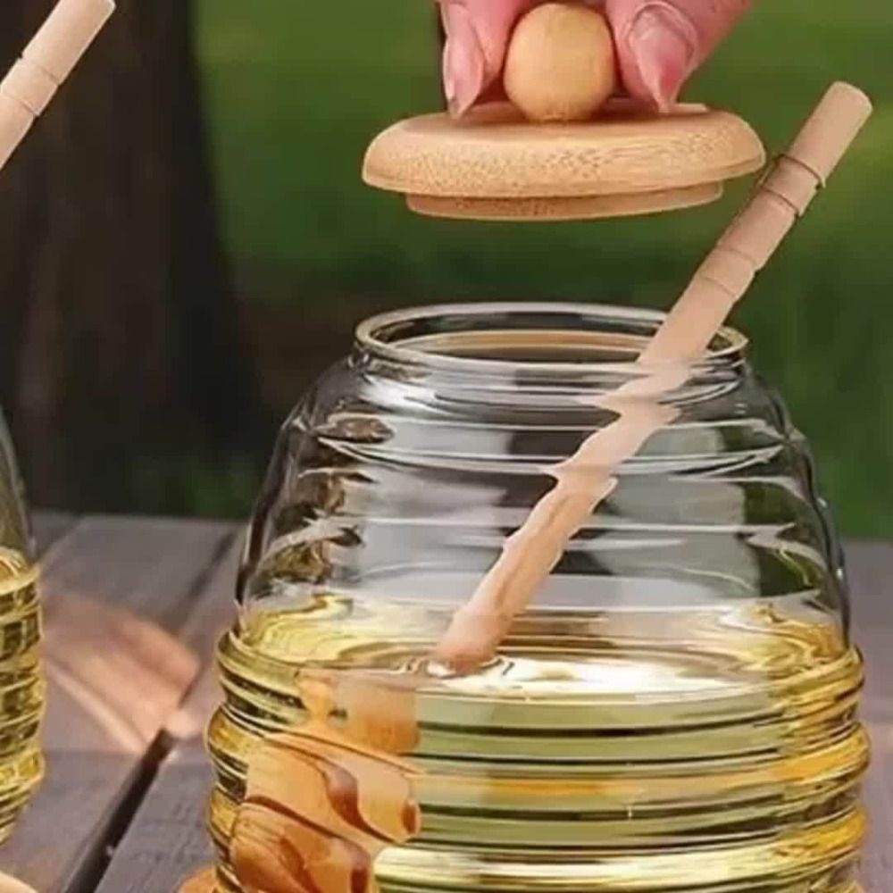 Transparent Glass Honeycomb Ta - огляд і ціна Food Storage Glass Set
