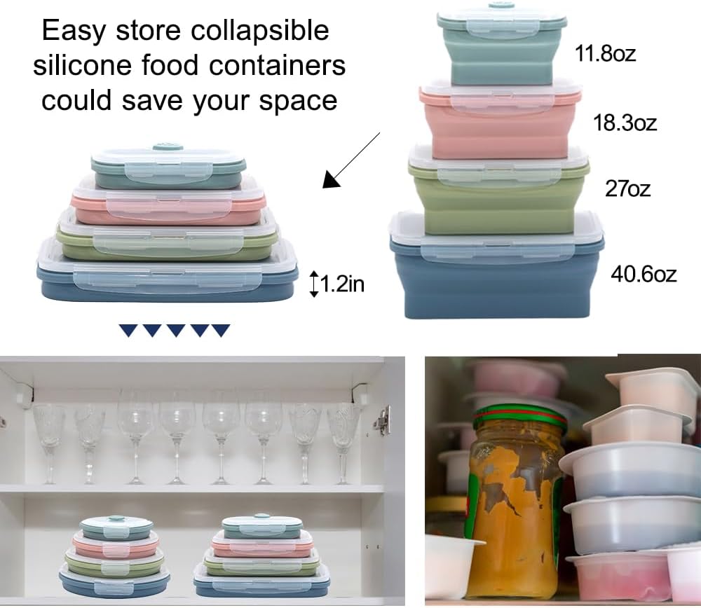 Collapsible Silicone Food Stor - огляд і ціна Food Storage Silicone