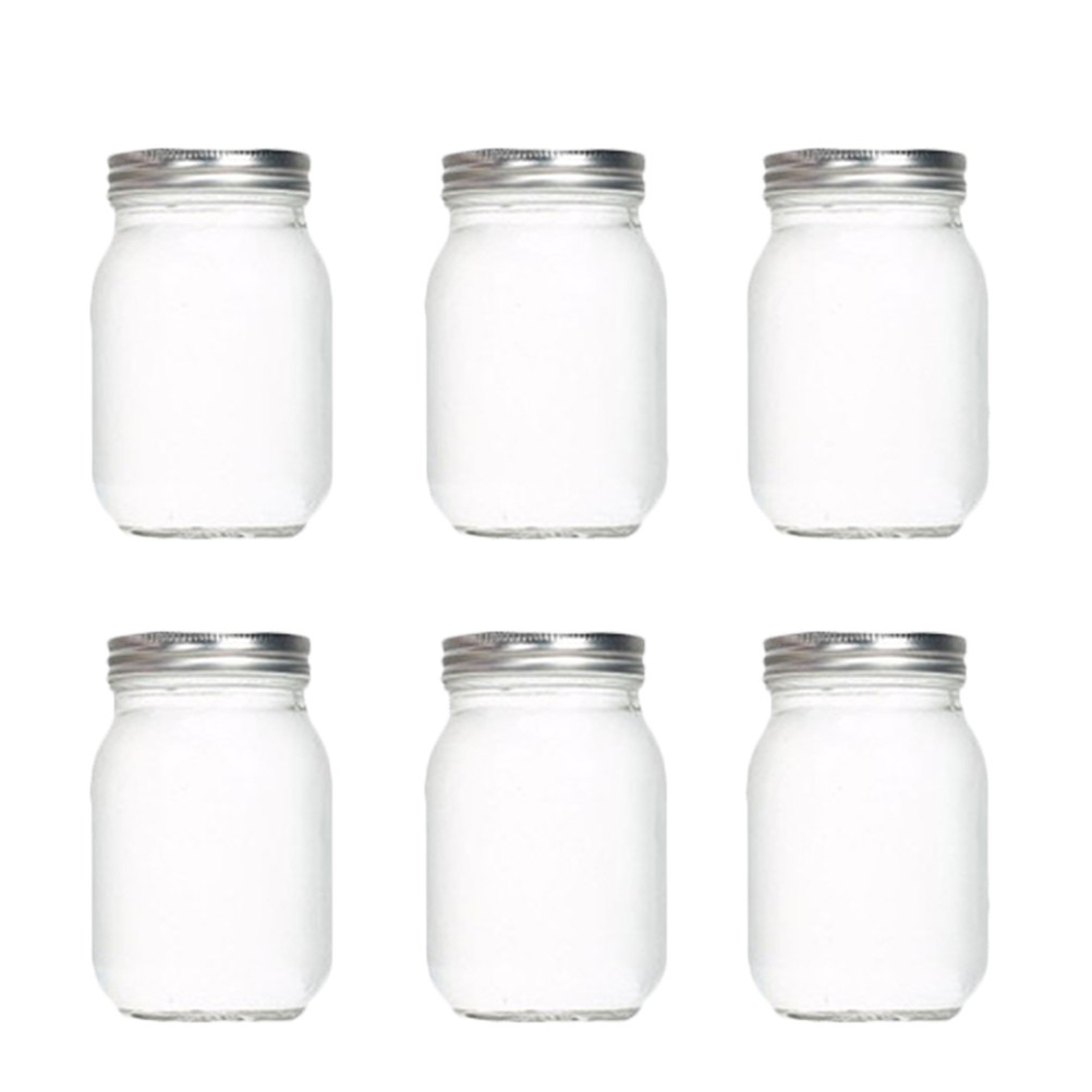6Pcs Transparent Round Glass J - огляд і ціна Food Storage In The Kitchen