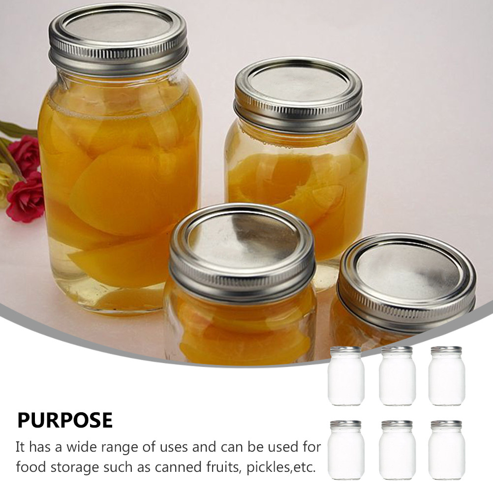 6Pcs Transparent Round Glass J - огляд і ціна Food Storage In The Kitchen