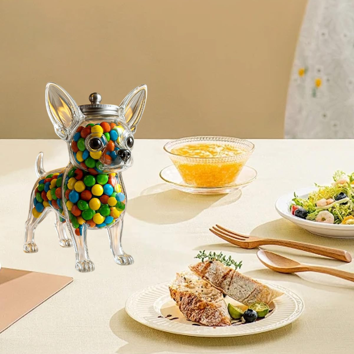 Chihuahua Shaped Container Fre - огляд і ціна Food Storage Glass Set