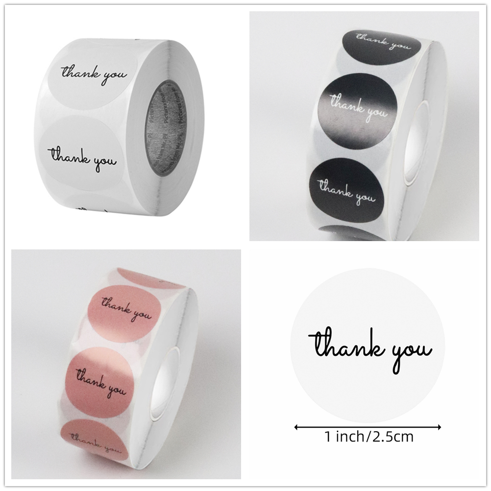 500 Thank You Stickers Roll 25 - огляд і ціна Food Storage Labels