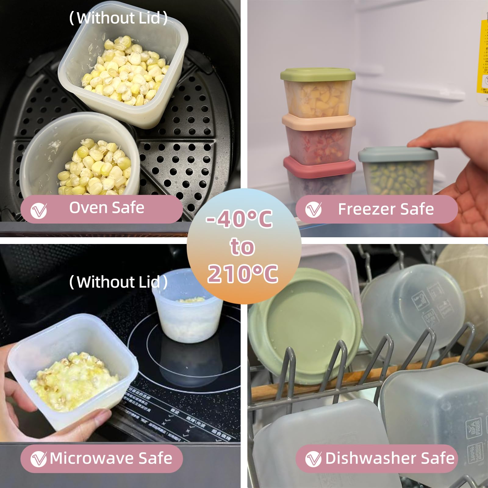 Food Grade Silicone Baby Food  - огляд і ціна Food Storage Baby