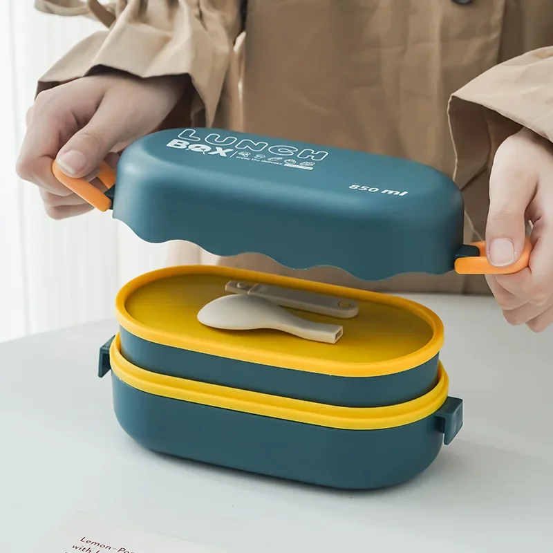 850ML Lunch Box Double-layer P - огляд і ціна Food Storage With Scoop