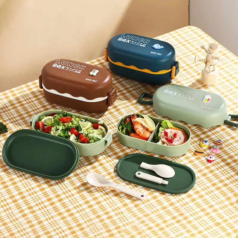 850ML Lunch Box Double-layer P - огляд і ціна Food Storage With Scoop
