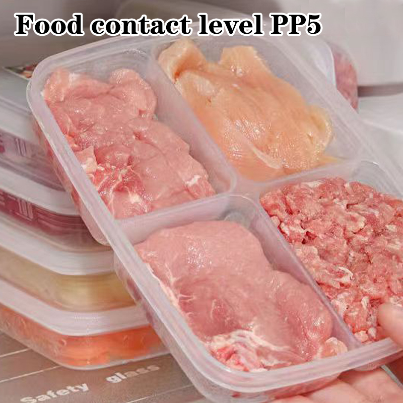 New【4 Grids Plastic Storage Bo - огляд і ціна Food Storage For Refrigerator
