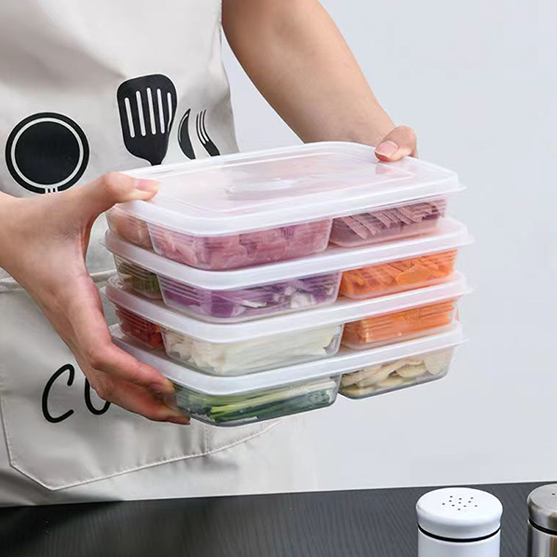 New【4 Grids Plastic Storage Bo - огляд і ціна Food Storage For Refrigerator