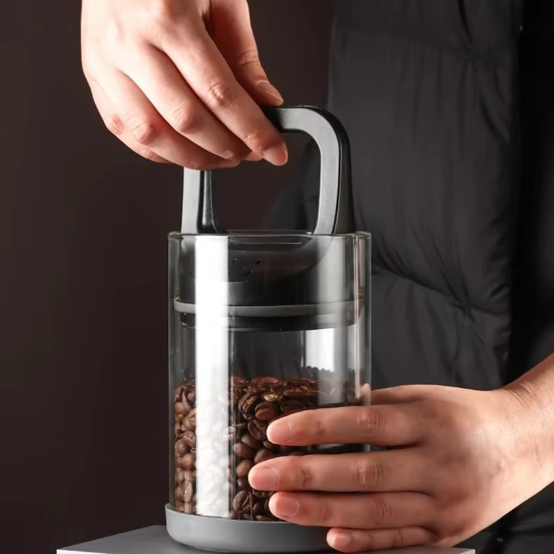 Coffee Beans Vacuum Sealed Tan - огляд і ціна Food Storage Glass Set