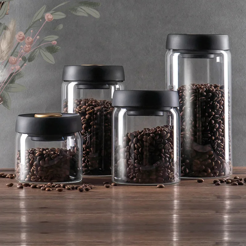 Coffee beans vacuum sealed jar - огляд і ціна Food Storage Glass Set