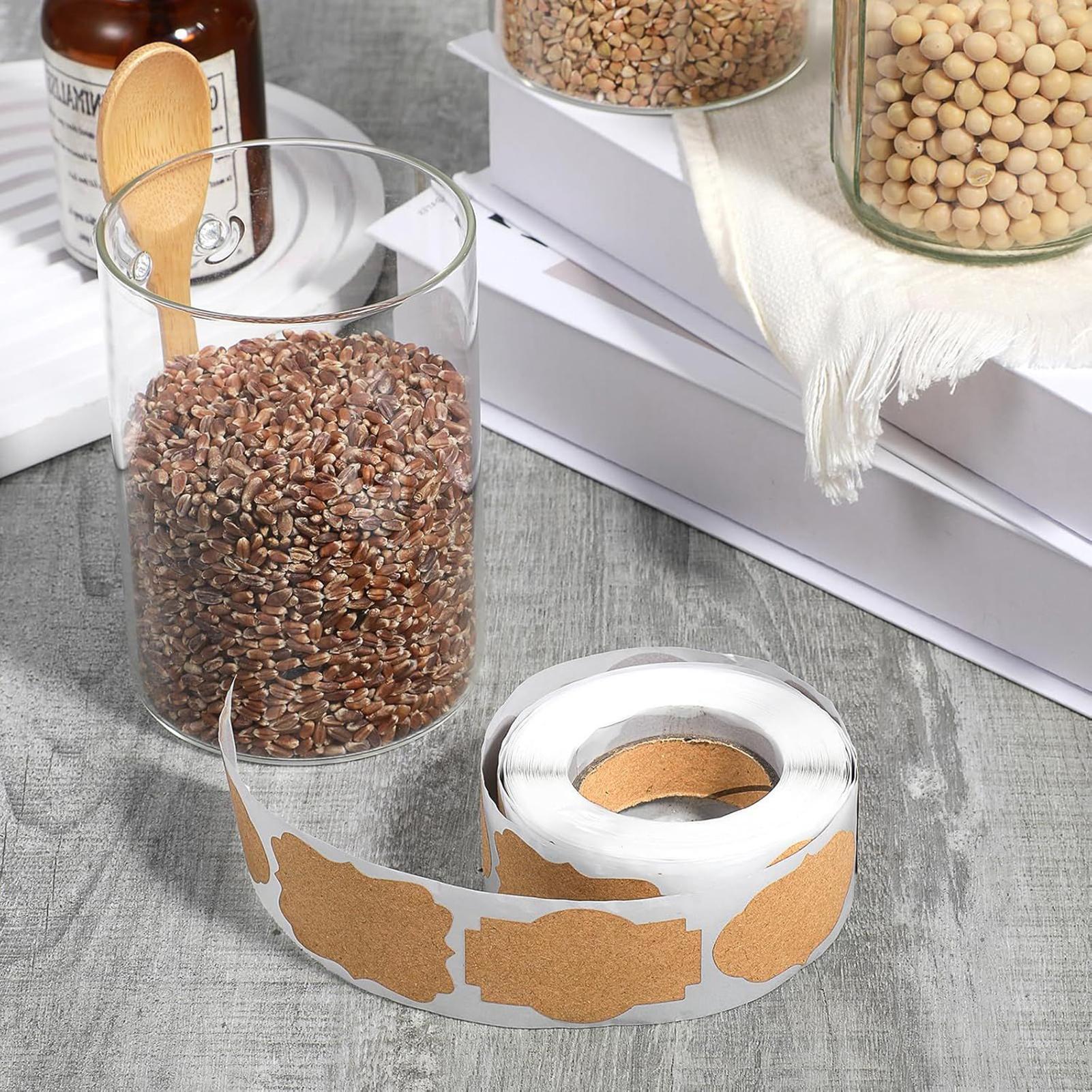 300 PCS Jar Labels Stickers Wr - огляд і ціна Food Storage Jar Labels