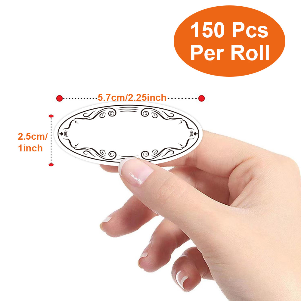 150Pcs Oval Canning Labels for - огляд і ціна Food Storage Jar Labels