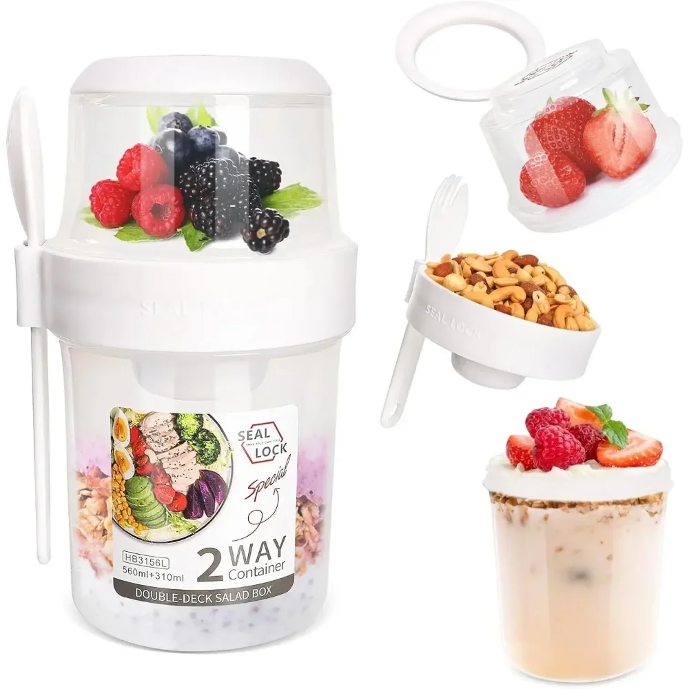 Salad Cup Breakfast Cups Porta - огляд і ціна Food Storage With Scoop
