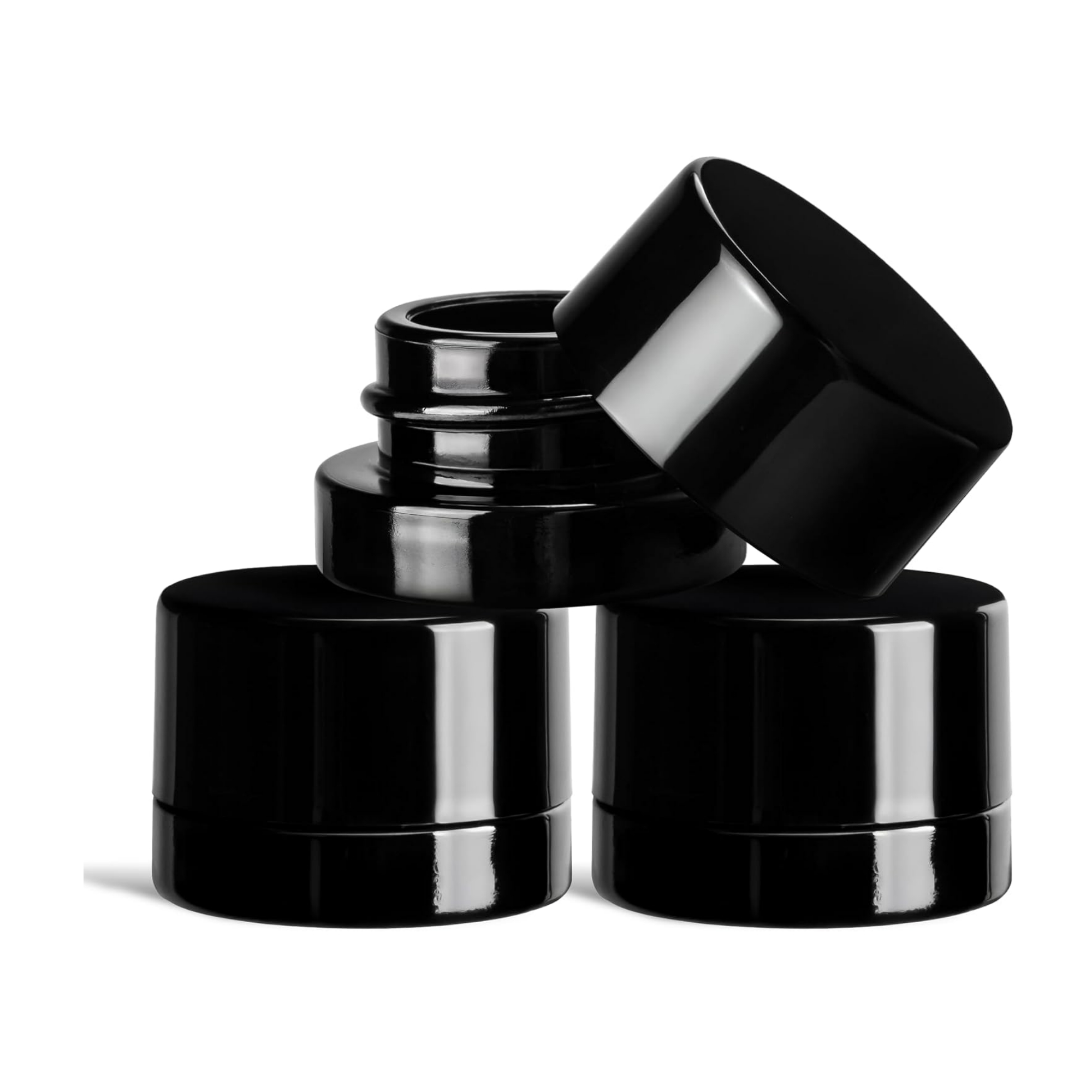 5ml Thick Black Glass Jars wit - огляд і ціна Food Storage Glass Set