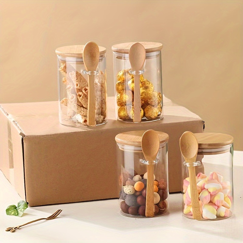 280ml Candy Jar, Biscuit Jar,  - огляд і ціна Food Storage Glass Set