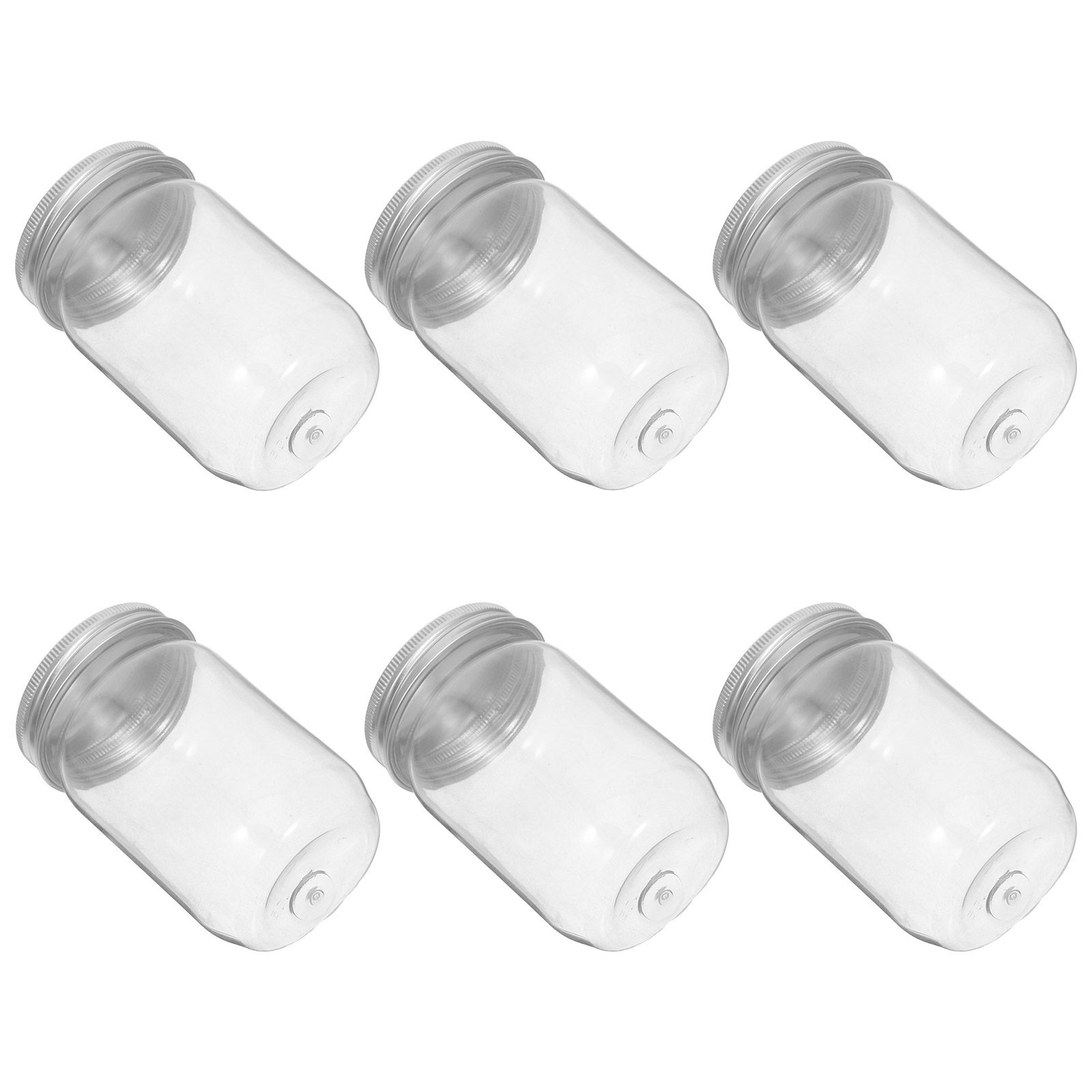 6Pcs Clear Plastic Mason Jars  - огляд і ціна Food Storage In The Kitchen