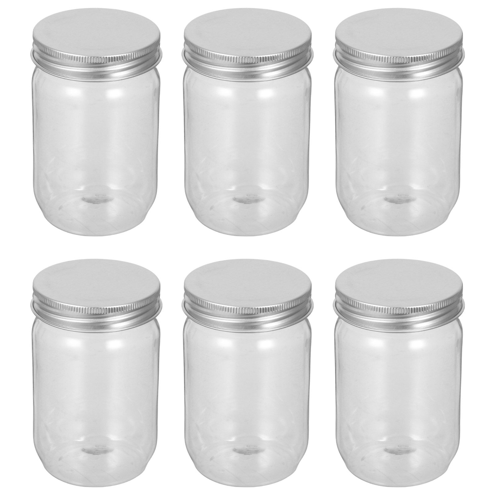 6Pcs Clear Plastic Mason Jars  - огляд і ціна Food Storage In The Kitchen