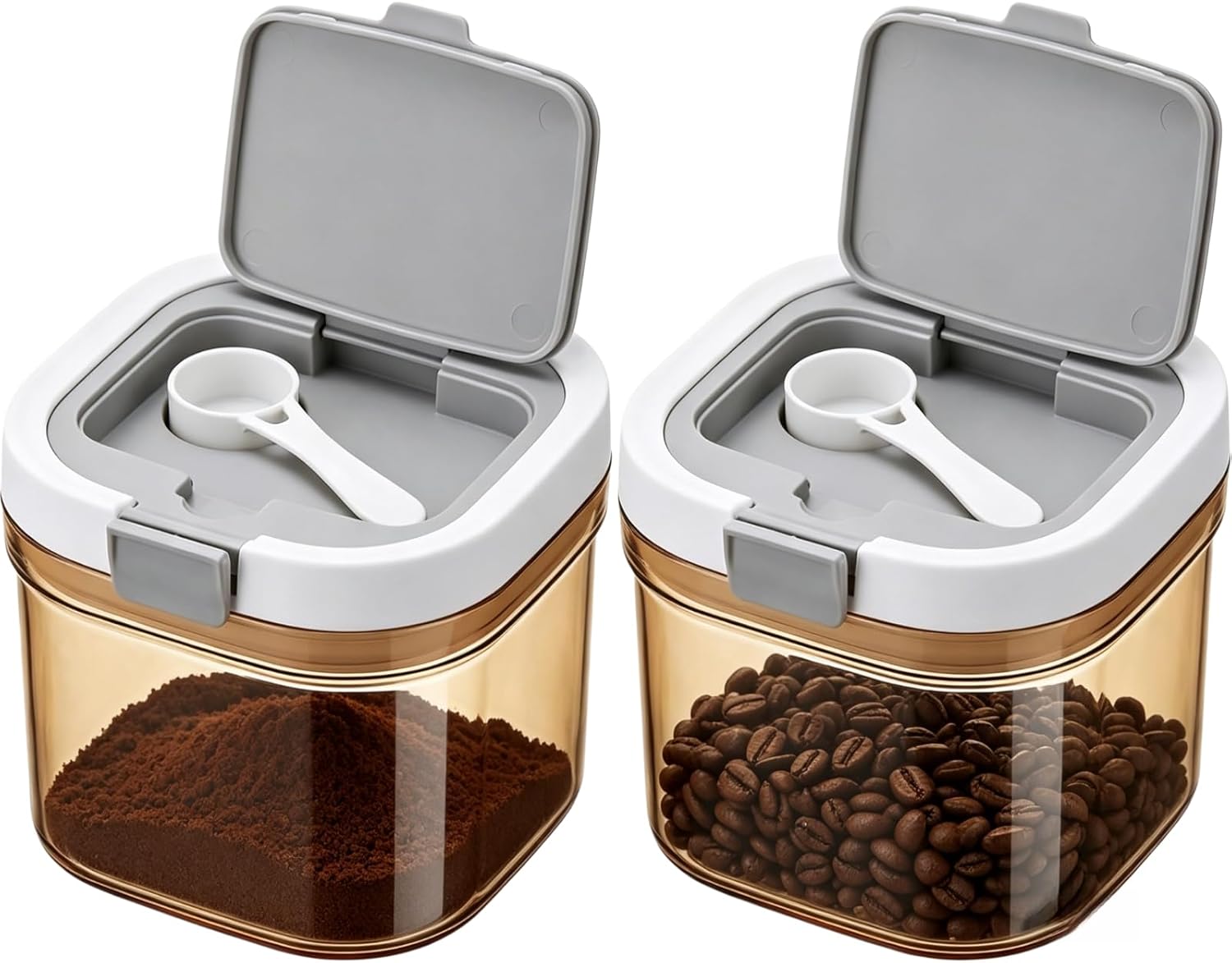 2pcs Coffee Canister with Scoo - огляд і ціна Food Storage With Scoop