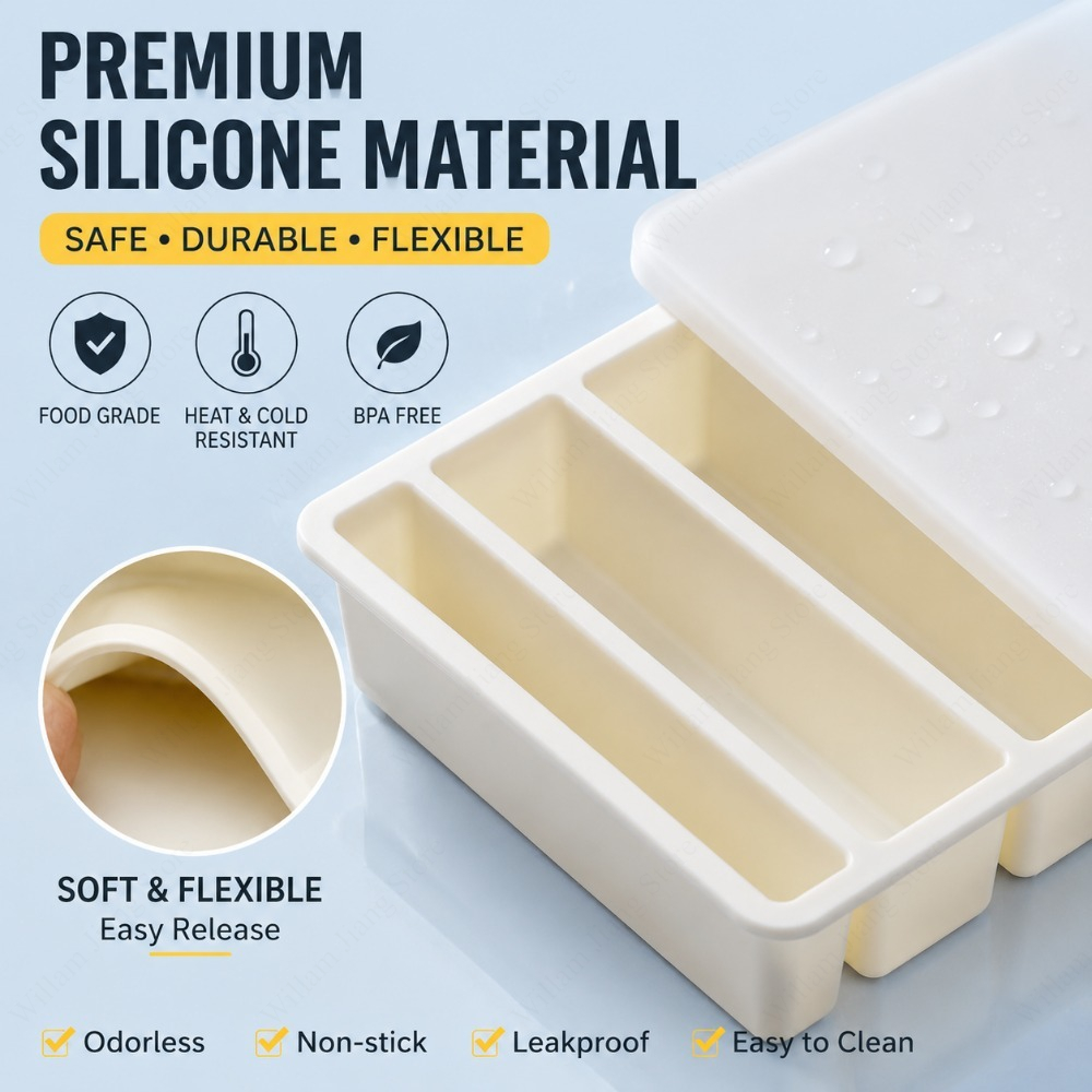 Durable Silicone Freezing Tray - огляд і ціна Food Storage Silicone