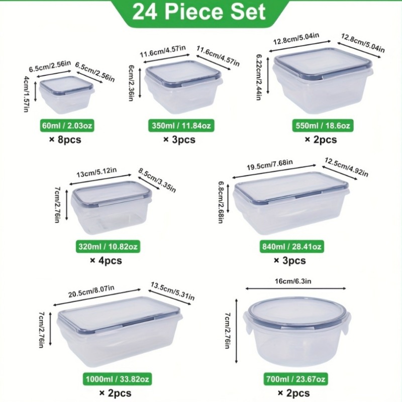 48PCS BPA-Free Food Storage Se - огляд і ціна Food Storage Pantry