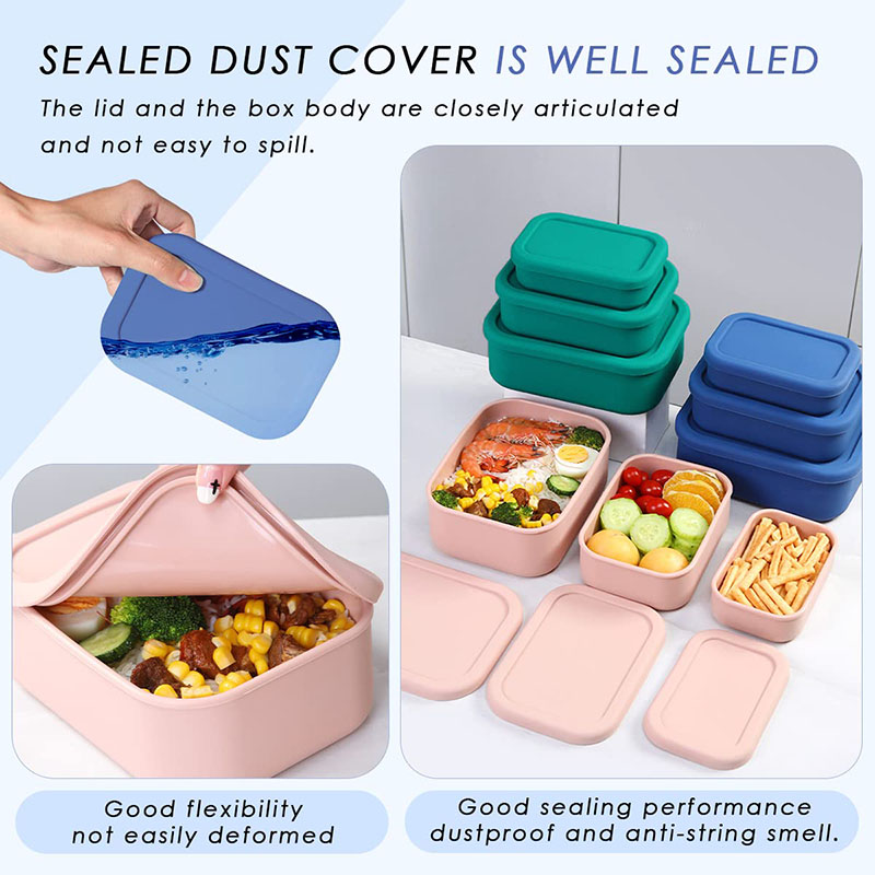 Leak-Resistant Bento Lunch Box - огляд і ціна Food Storage Silicone