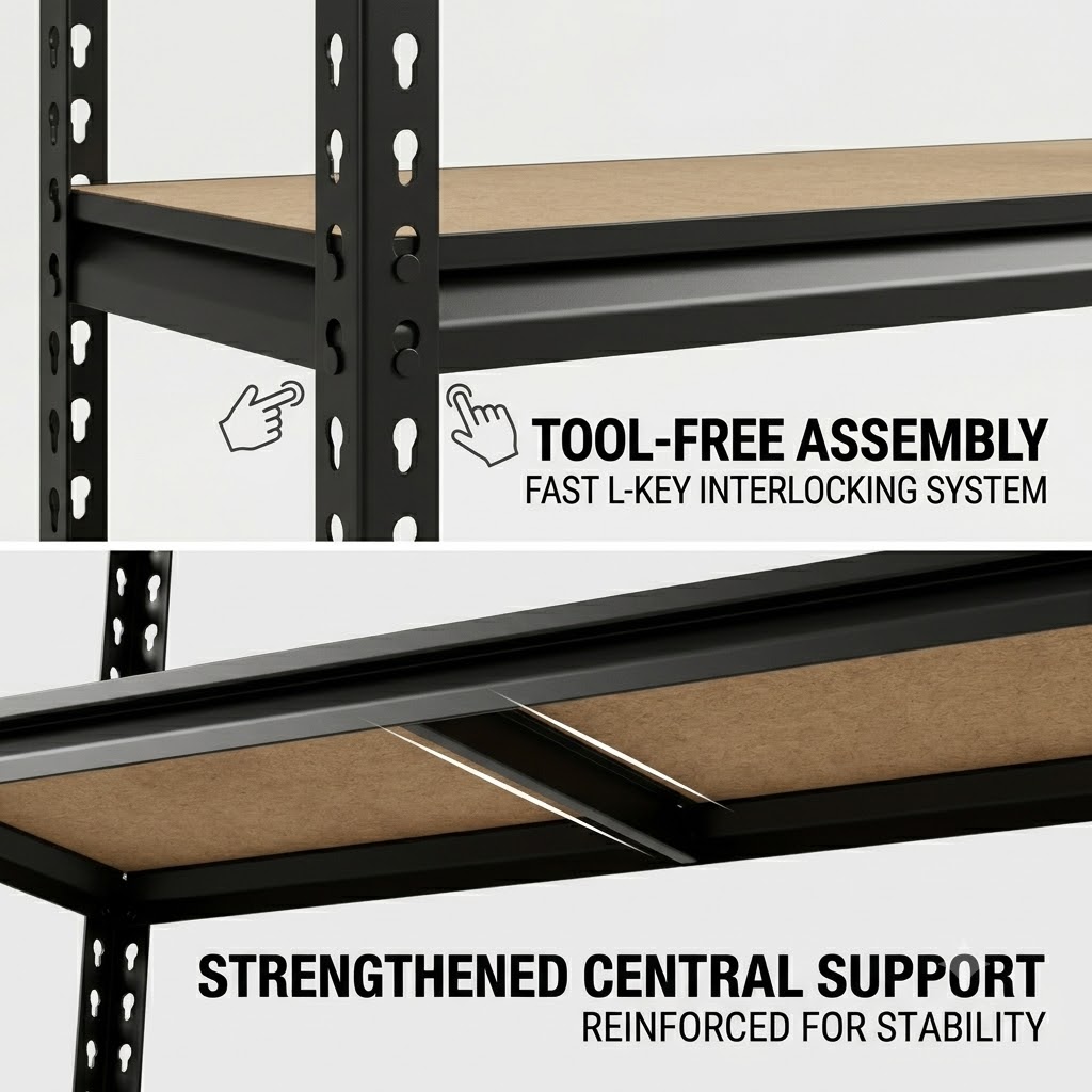 Slim 5-Tier Metal Shelving Uni - огляд і ціна Food Storage No Pantry
