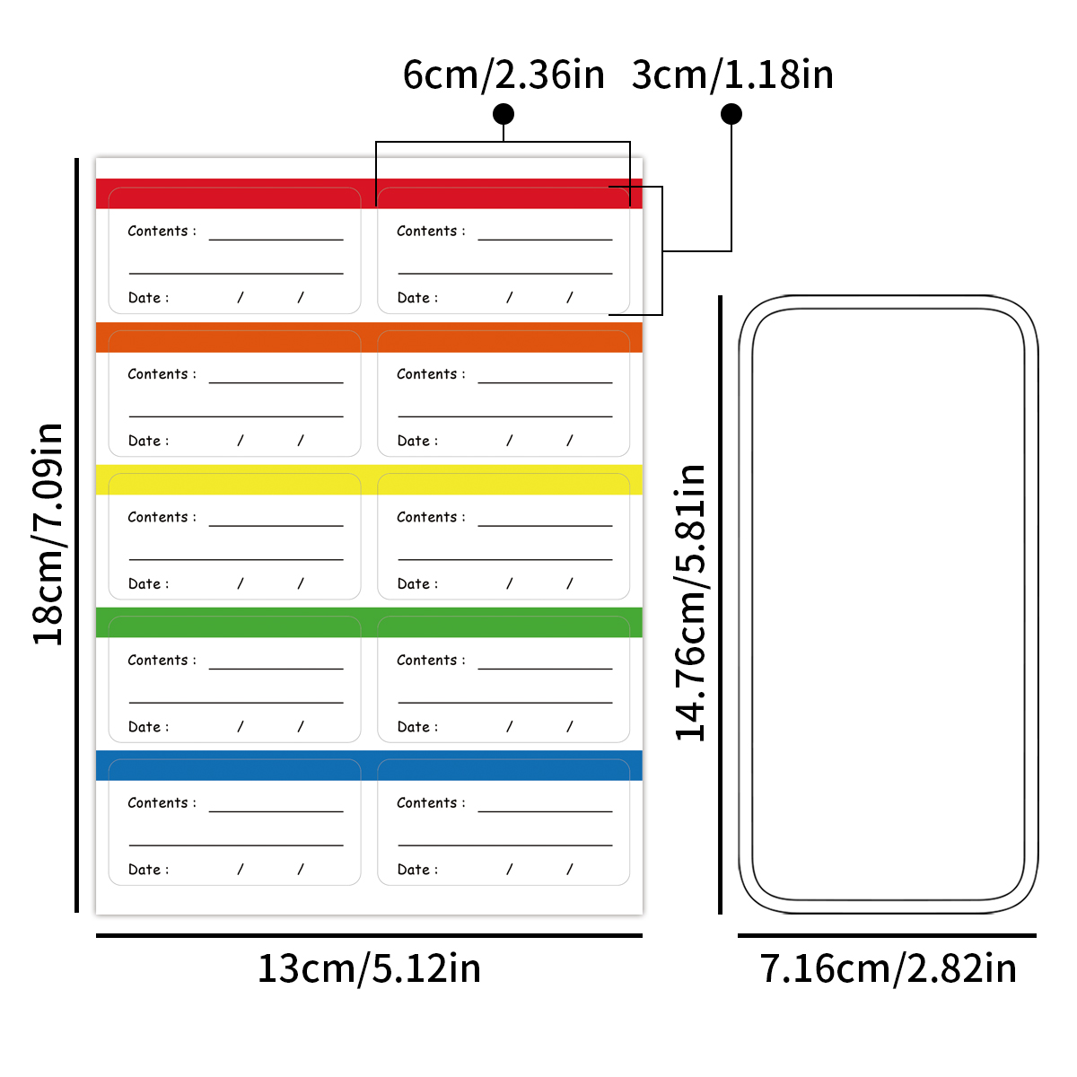 10 Sheets/Pack Freezer Labels  - огляд і ціна Food Storage Labels